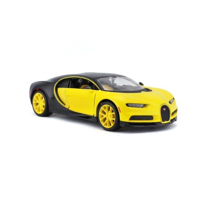 Modello composito Bugatti Chiron giallo-nero 1/24