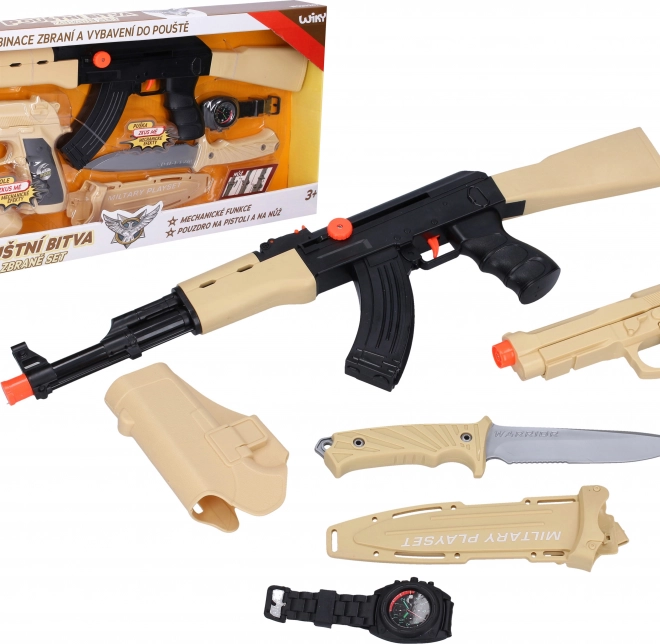 Set di giocattoli Fucile Battaglia del Deserto 52 cm – confezione in ceco