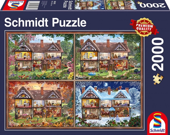 Puzzle SCHMIDT Casetta nelle Quattro Stagioni 2000 Pezzi