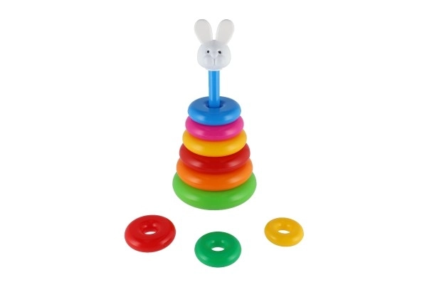 Piramide ad anelli in plastica 28cm 2 varianti