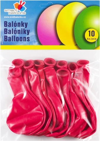 Palloncini rossi gonfiabili 26 cm - set da 10 pezzi