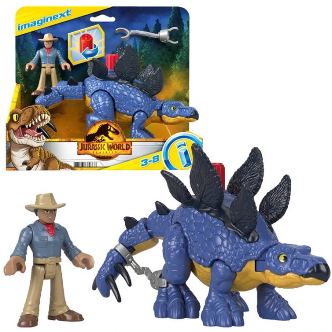 Set Imaginext Jurassic World Stegosaurus e Dr. Grant