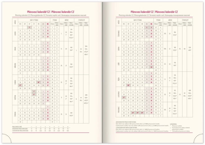 Agenda Quotidiana Vellum 2025 Nera