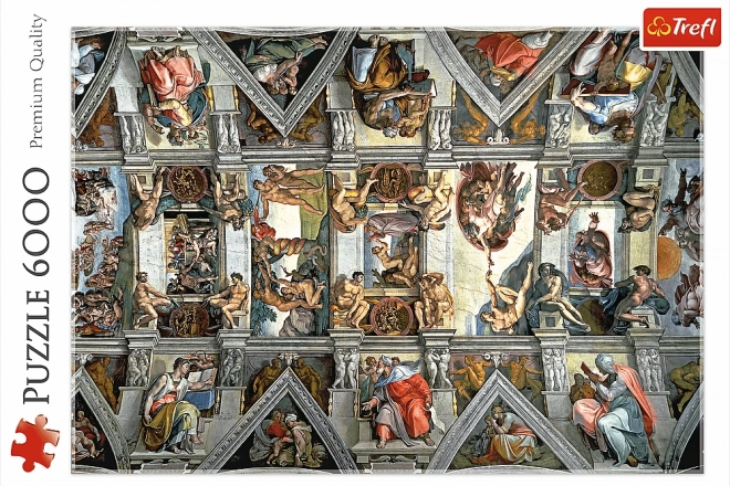 Puzzle 6000 pezzi Volta della Cappella Sistina Trefl