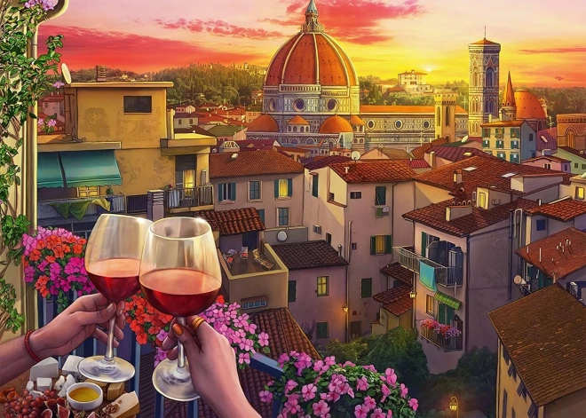 Puzzle Terrazza a Firenze XXL 500 pezzi