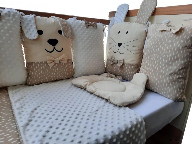 Bubaba set da letto per bebè Sleep Guardian 12 pezzi beige