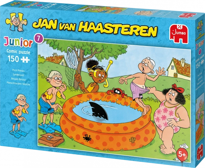 Puzzle Jumbo Jan van Haasteren Junior: Scherzetti in piscina 150 pezzi