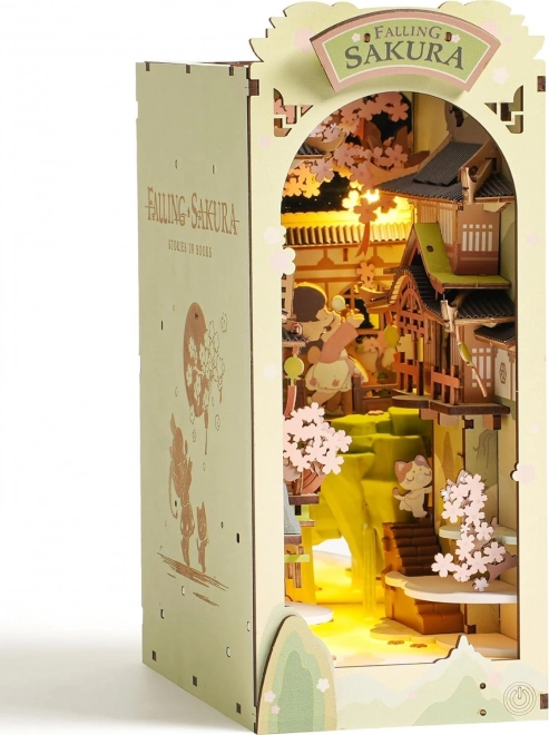 Fermalibri Puzzle 3D Falling Sakura in Legno