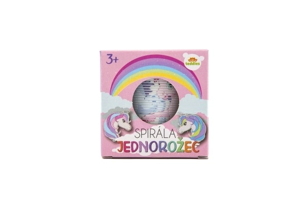 Spirale magica unicorno plastica 6,5 cm