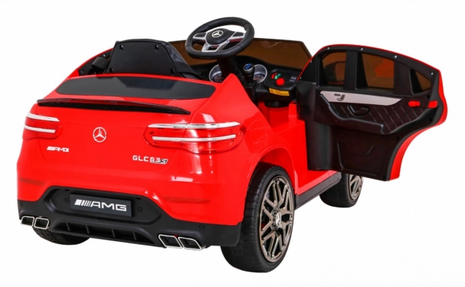 Mercedes Benz GLC63S per bambini Rosso + telecomando + trazione 4x4 + MP3 LED + EVA + partenza lenta