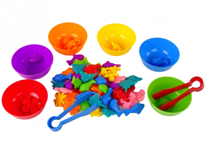 Gioco di Smistamento dei Colori Animali Marini