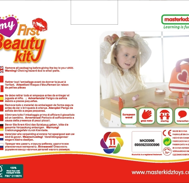 Masterkidz set di piccole stiliste con borsa cosmetica