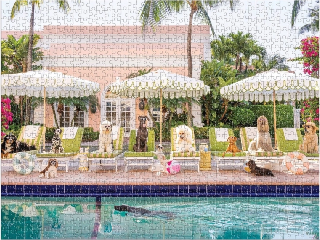 Puzzle Al Pool di Palm Beach 1000 pezzi