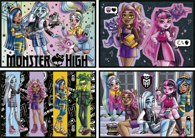 Puzzle progressivo Monster High 4v1