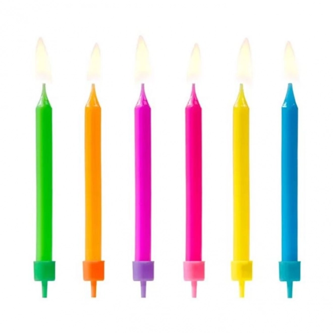 Candele per torte al neon