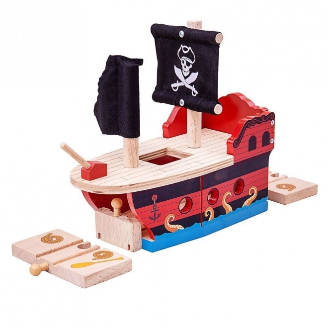 Galeone dei pirati Bigjigs Rail