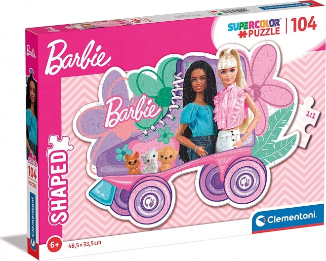 Puzzle sagomato Barbie Pattinaggio 104 pezzi