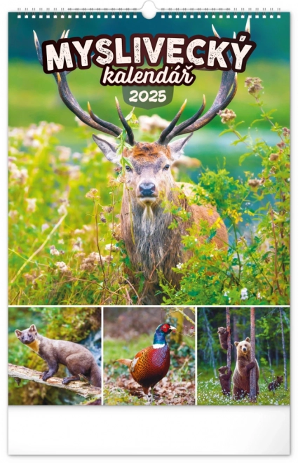 Calendario da parete 2025 cacciatore e natura ceca