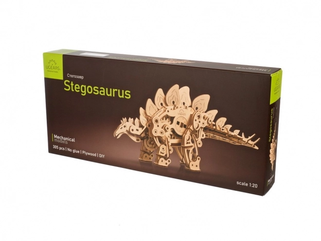 Puzzle meccanico in legno 3D Stegosaurus