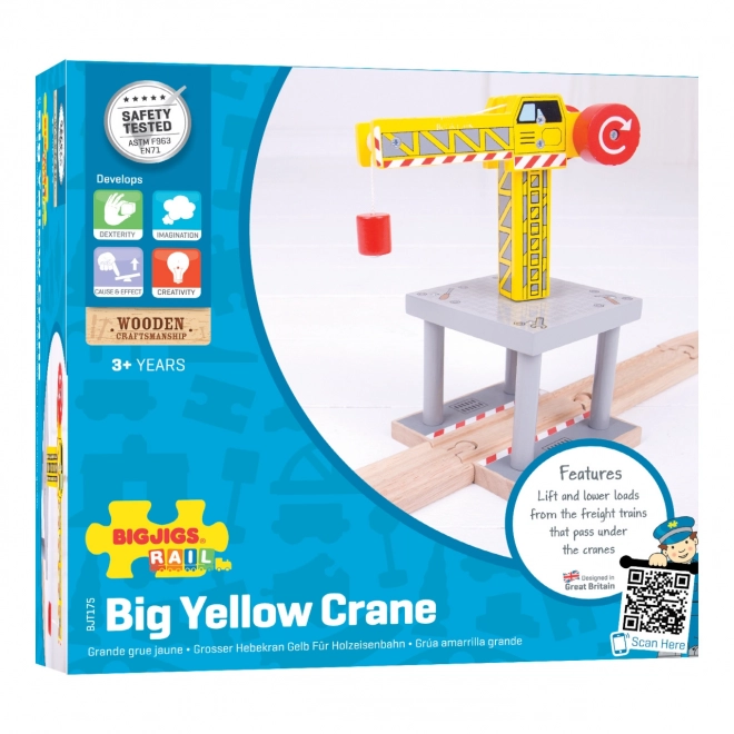 Grande gru gialla Bigjigs Rail