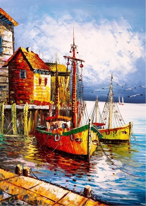 Puzzle porto arancione 500 pezzi