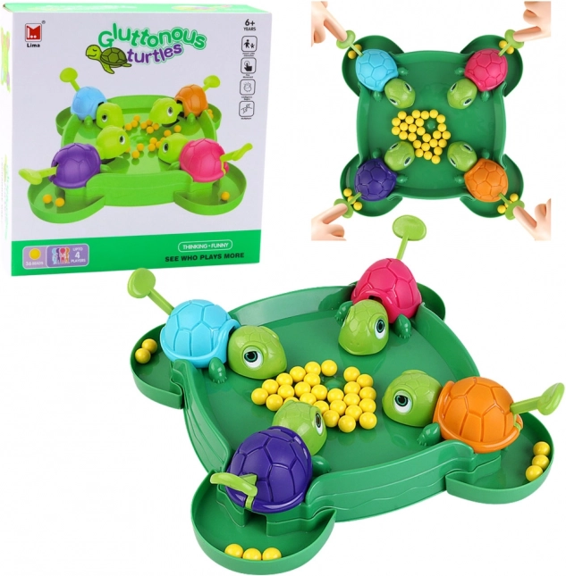 Gioco d’azione familiare Tartarughe Affamate – gioco da tavolo con biglie