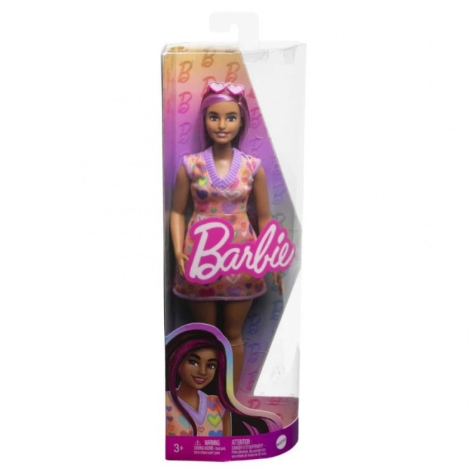 Barbie Fashionistas bambola in abito con cuoricini