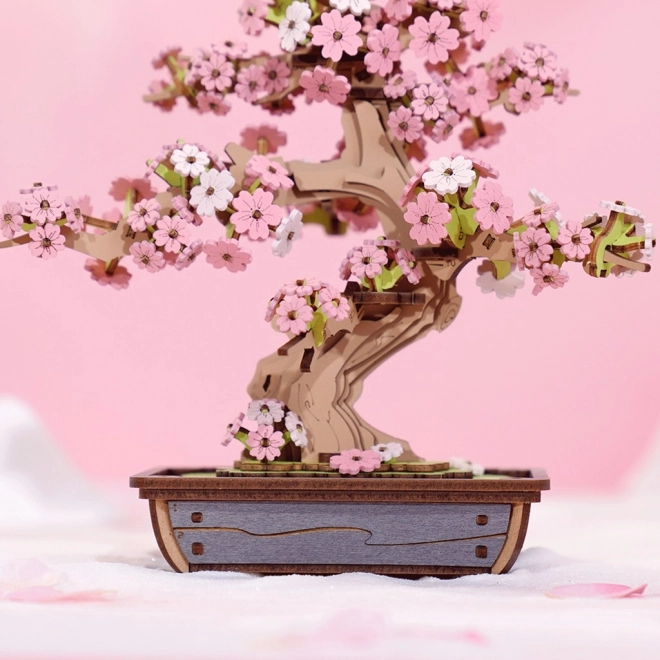 Puzzle 3D in legno Bonsai Sakura