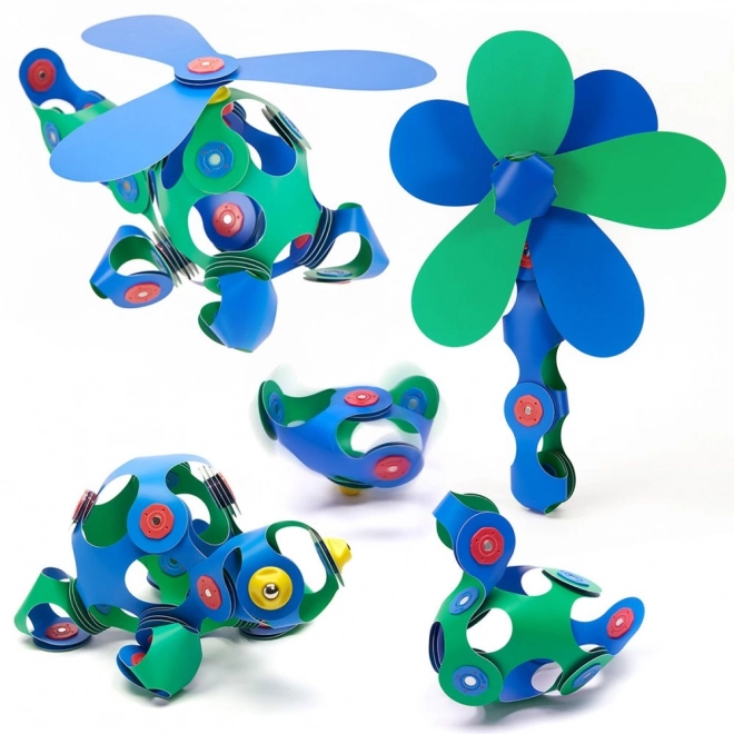 Clixo set magnetico blu e verde