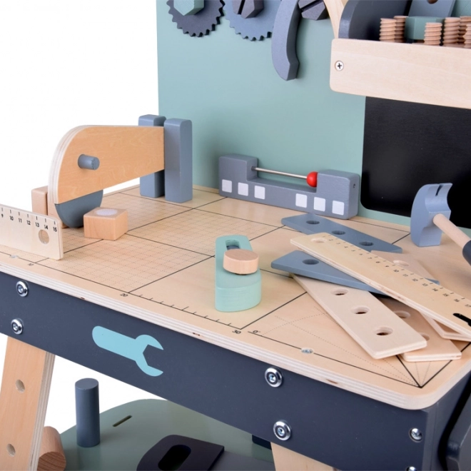 Set laboratorio in legno per piccoli fai-da-te