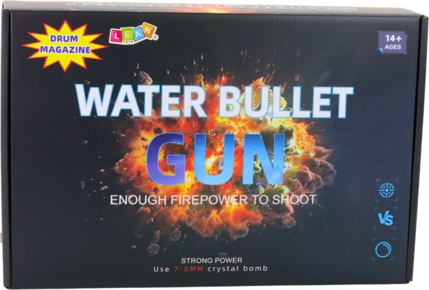 Carabina a palline d'acqua con accessori e occhiali protettivi
