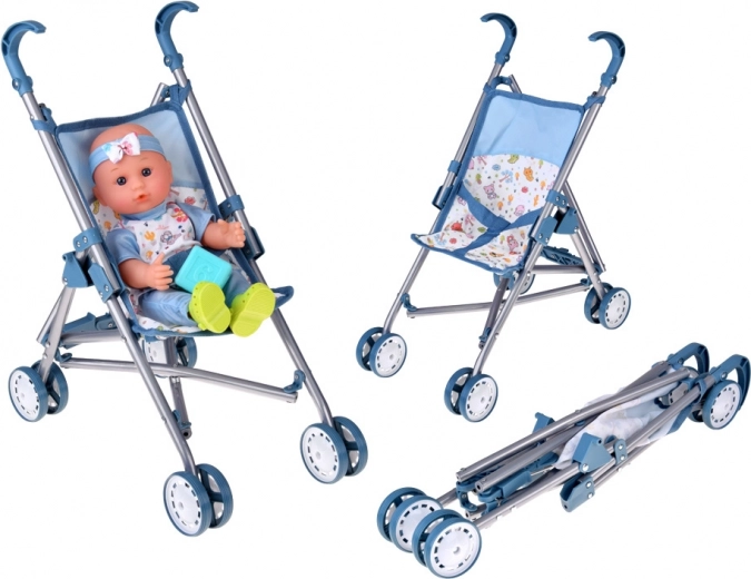 Passeggino pieghevole per bambola per ogni gita
