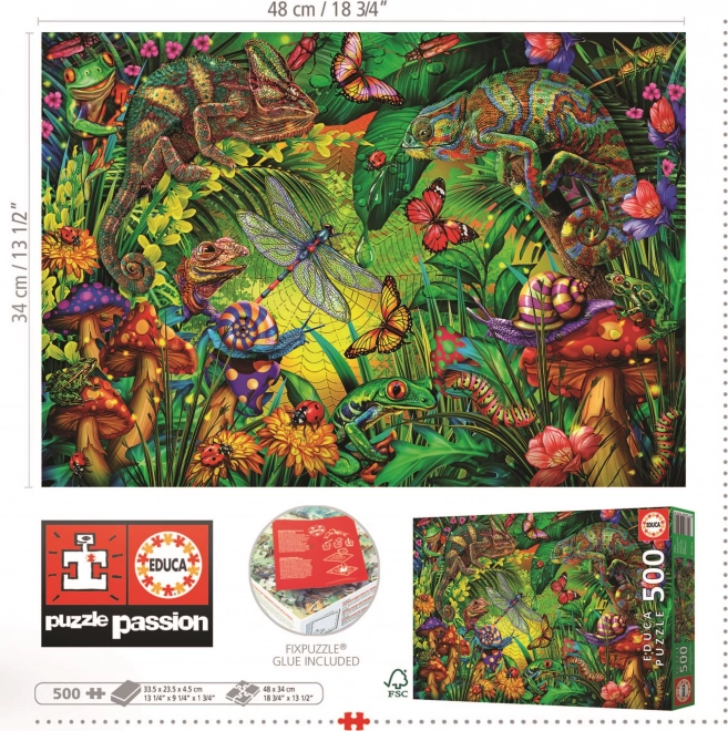 Puzzle Foresta Colorata 500 Pezzi