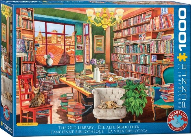 Puzzle Biblioteca Vecchia 1000 Pezzi