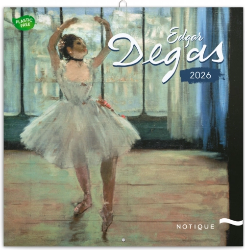 Calendario per appunti Edgar Degas 2026