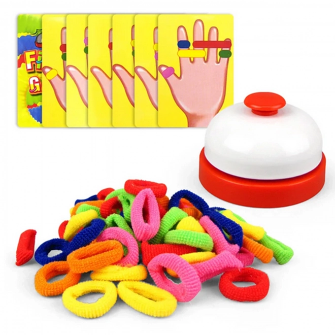 Gioco di abilità Finger Games con elastici colorati per bambini 4+