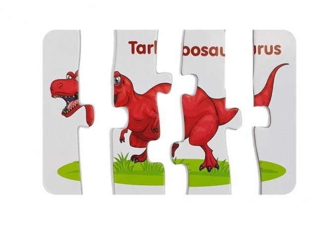 Puzzle educativi dinosauri inglese dieci connessioni