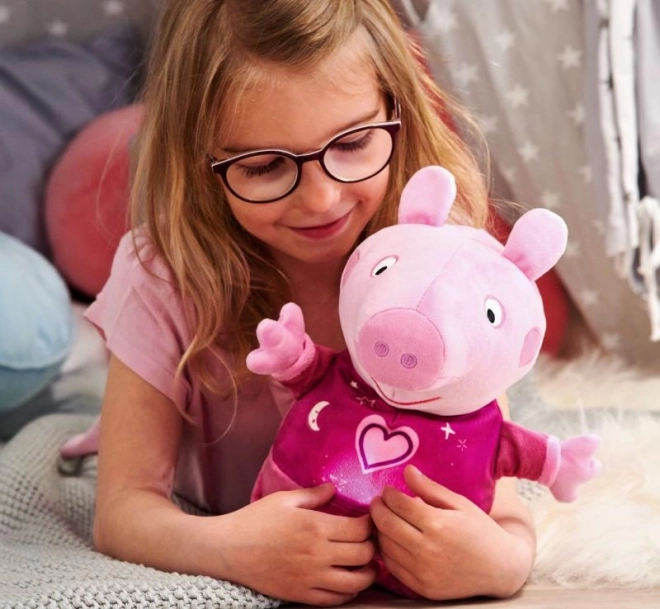 Peppa Pig peluche 2-in-1 con ninna nanna e luce