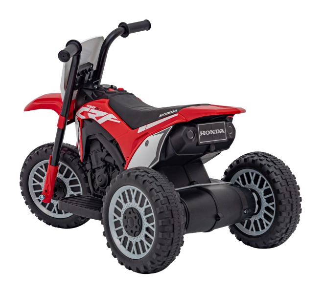 Moto elettrico per bambini Honda CRF 450R rosso con clacson e battistrada in gomma – rosso