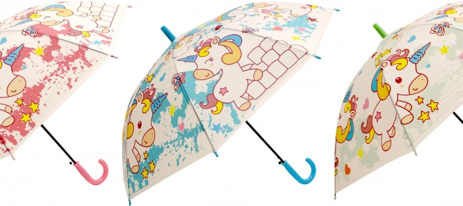 Ombrello per bambini con unicorno 50 cm