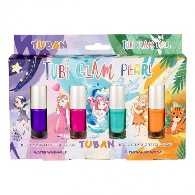 Tubi Glam Set di Smalti Perla per Bambini