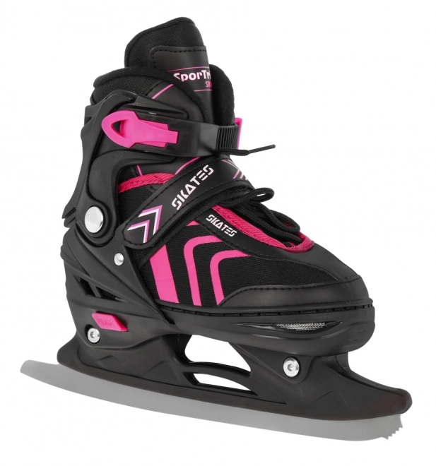Set 4 in 1 Pattini a rotelle, rollers e pattini da ghiaccio per bambini taglia 29-33 Rosa – Rosa
