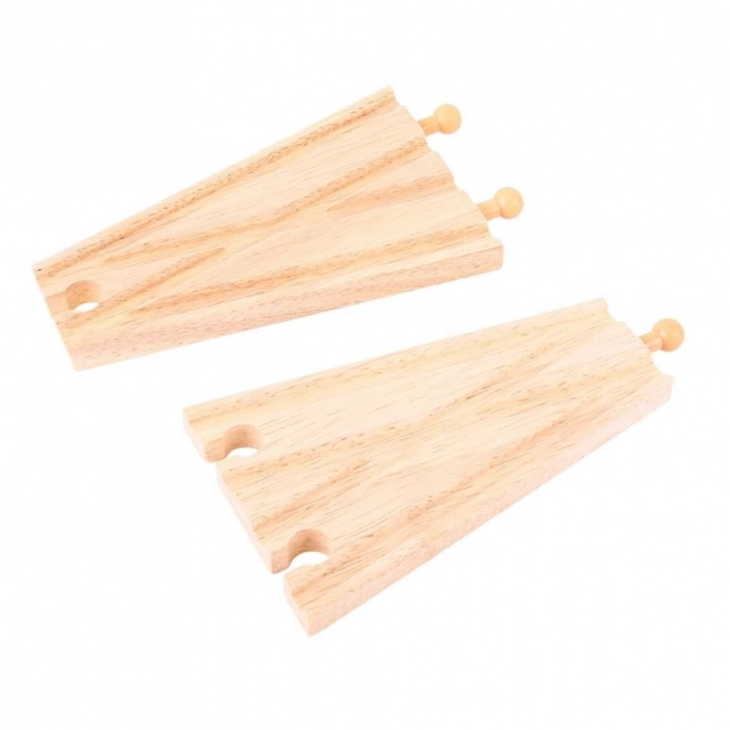 Raccordi Diritti Bigjigs Rail in Legno