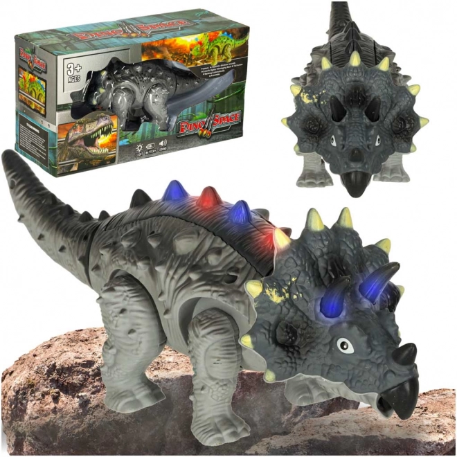 Dinosauro interattivo Triceratops a batteria