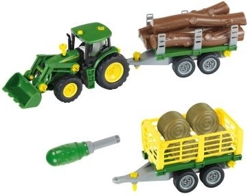 Trattore John Deere da montare con 2 rimorchi