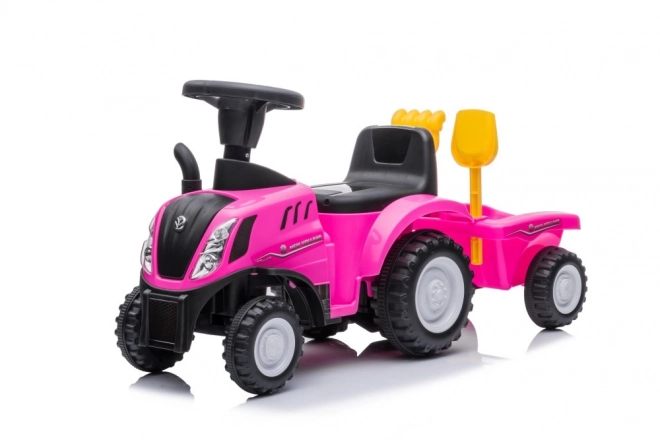 Trattore Cavalcabile Rosa New Holland