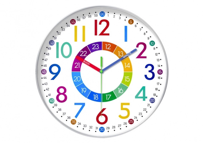 Orologio da parete colorato educativo per bambini