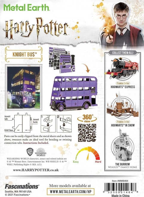 Puzzle 3D in metallo Autobus di Harry Potter