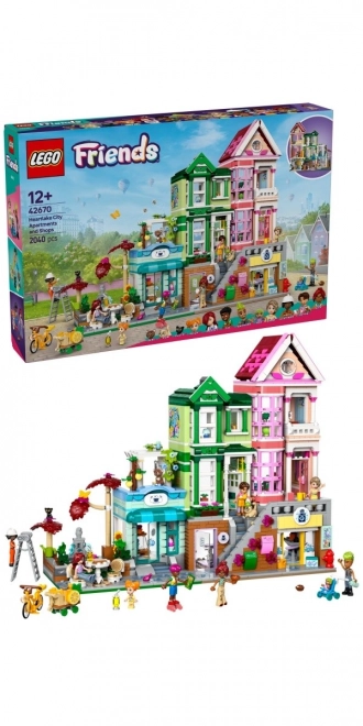 Appartamenti e negozi LEGO Friends a Heartlake City