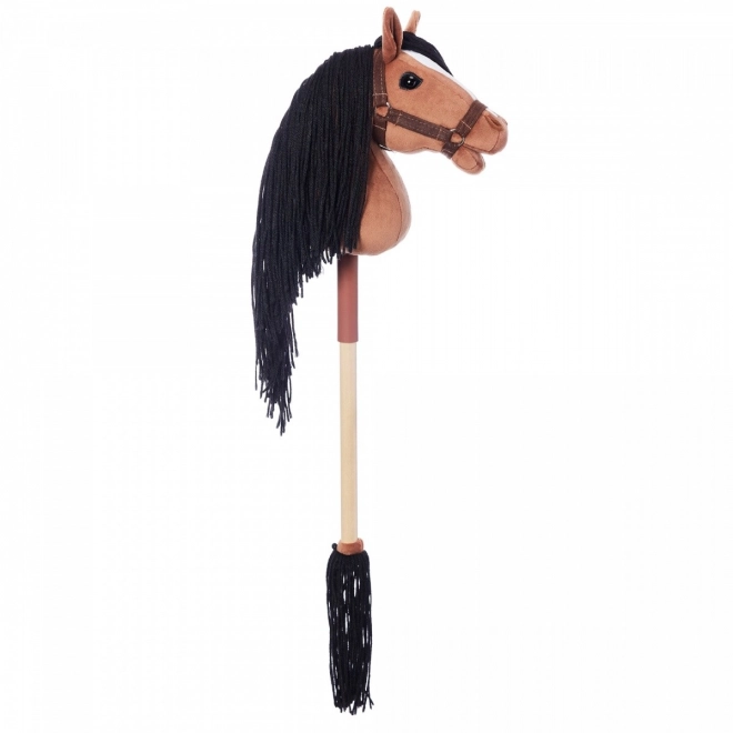 Cavallino su bastone Hoppihorse marrone